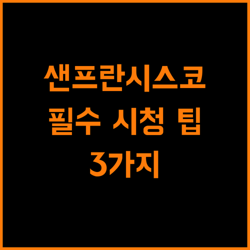샌프란시스코 중계 시청 전 꼭 알아야 할 3가지