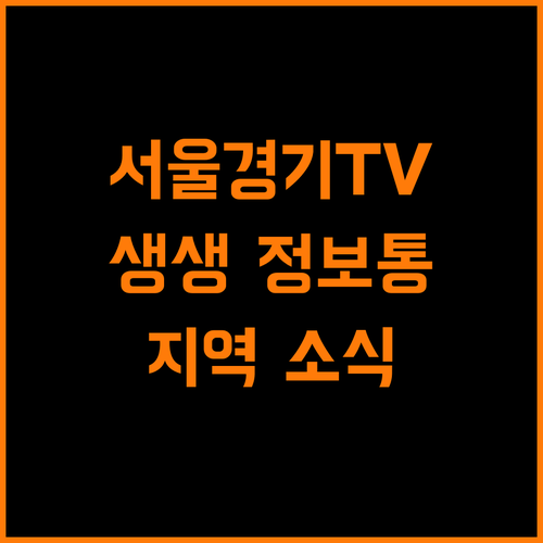Btv 서울경기TV 서울 경기 소식통 미디어 플랫폼