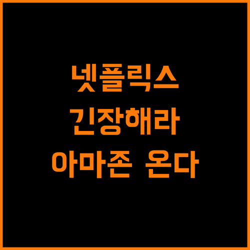 아마존 프라임 비디오 한국 상륙 OTT 시장 판도 변화