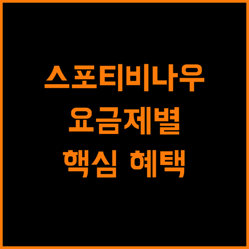 스포티비나우, 스포츠 매니아 필수템! 요금제별 혜택 총정리
