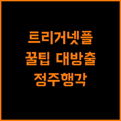 트리거 넷플릭스 몰아보기 꿀팁 대방출